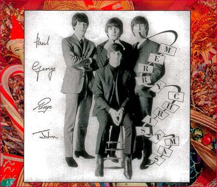 Beatles Christmas 1964: This beautiful photo/greeting was sent to fan club members in 1964.