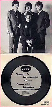 Beatles Christmas Flexi 1964: This was the special package that was sent out to the American Fan Club memers in 1964.