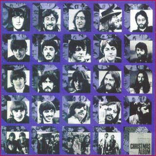 The Beatles Christmas Album CD: The photos on the back of this Beatles Christmas Album CD show the changing faces fo the group over the years.