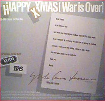 Happy Xmas Promo: Promo cover of John Lennon and Yoko Ono's record, Happy Xmas (War is Over).